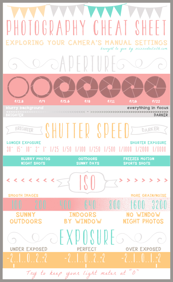 Photograpy 101 Cheat Sheet & Camera Basics Becky ThompsonBecky Thompson