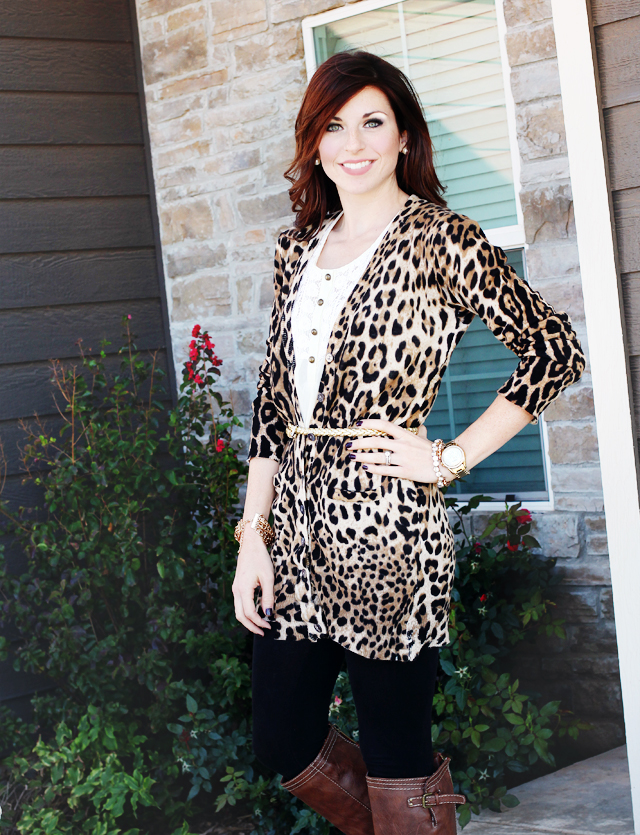 Modest Momma Style: Leopard Cardigan
