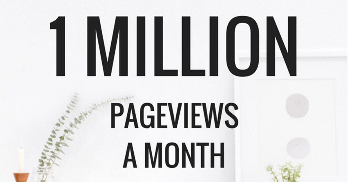 How My Blog Grew to 1 Million Pageviews a Month